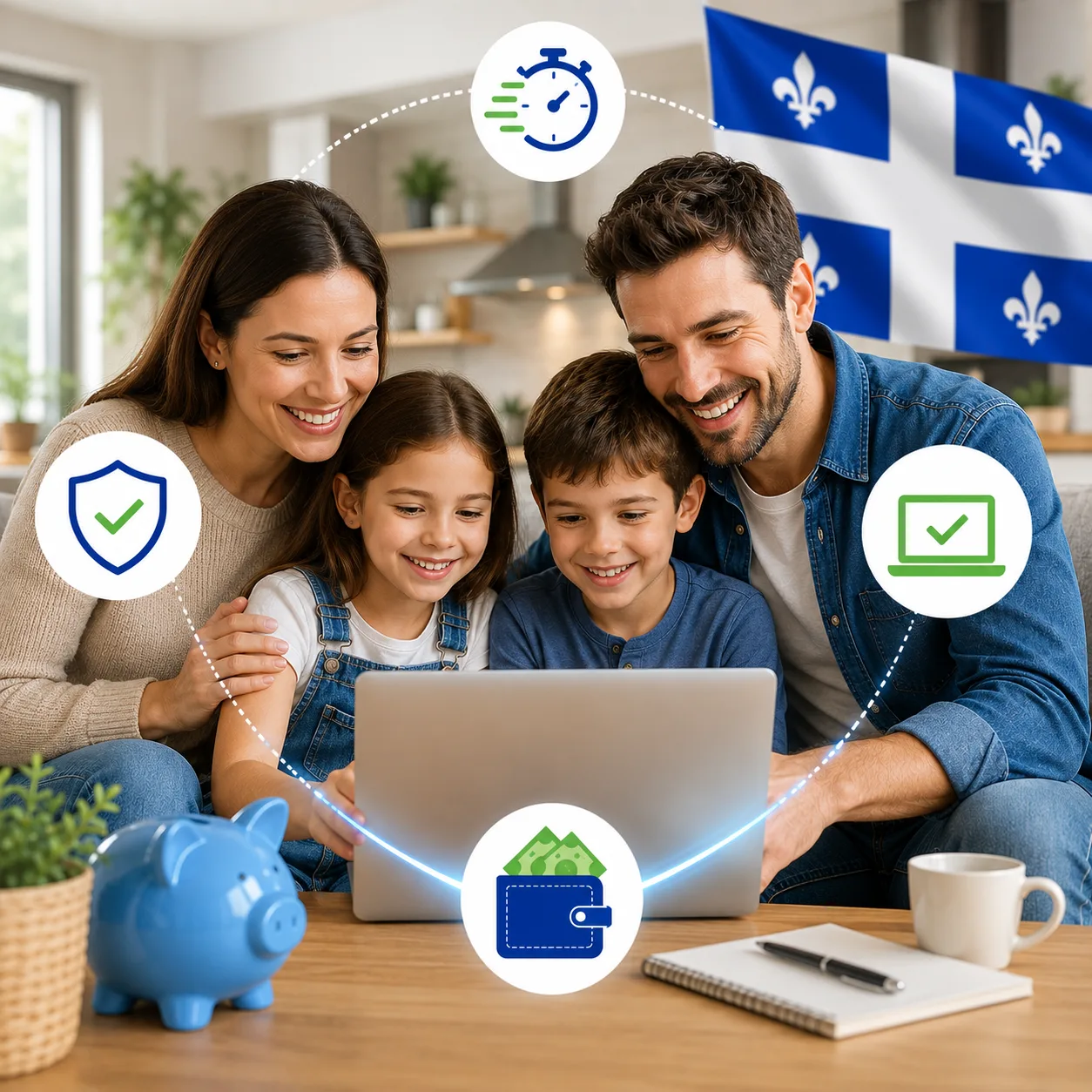 Micro prêt sans enquête au Québec - de 100$ à 1,500$, rapide, 100 % en ligne